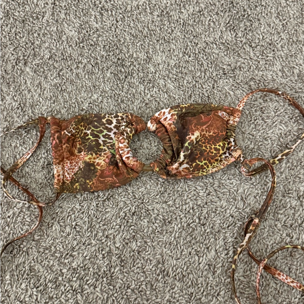 Muse Leopard Print Bikini Top